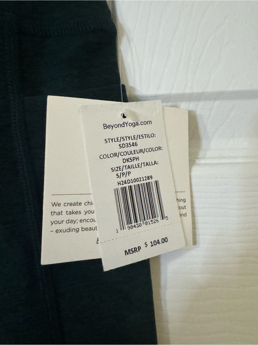 NWT Beyond Yoga Spacedye Go Pocket Midi Leggings Size Small in Hunter Green - Picture 7 of 8